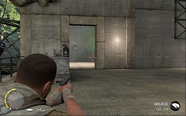 The suggested spot to take the shot - Destroying the second transformer - Mission 8 - Ratte Factory - Sniper Elite III: Afrika - Game Guide and Walkthrough