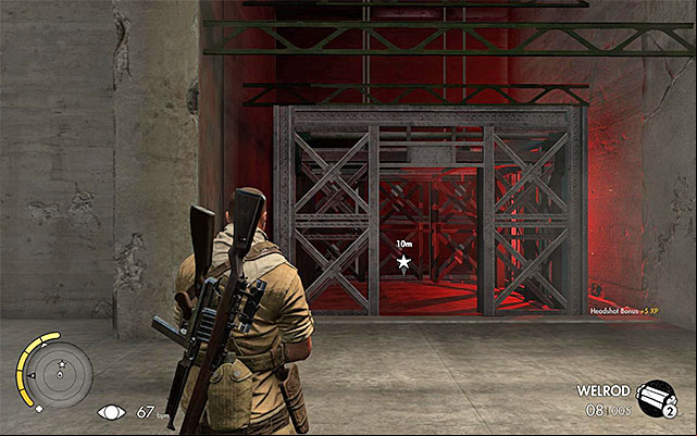 The cargo lift - Reaching the cargo lift - Mission 8 - Ratte Factory - Sniper Elite III: Afrika - Game Guide and Walkthrough