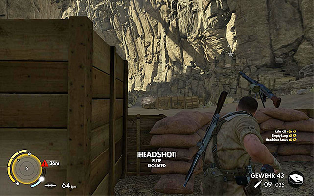 Eliminate all of the enemies - Taking the shot from the sniper nest - Mission 8 - Ratte Factory - Sniper Elite III: Afrika - Game Guide and Walkthrough