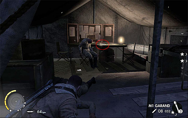 Collect the diary from the table - War Diaries - Collectibles - Mission 2 - Sniper Elite III: Afrika - Game Guide and Walkthrough