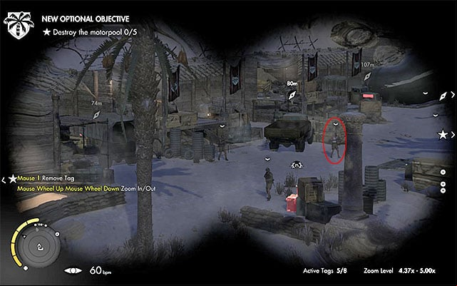 The enemy with the second weapon part is in the motorpool, in the Northern part of the map and he is connected with one of the secondary objectives of the mission - Weapon Parts - Collectibles - Mission 2 - Sniper Elite III: Afrika - Game Guide and Walkthrough