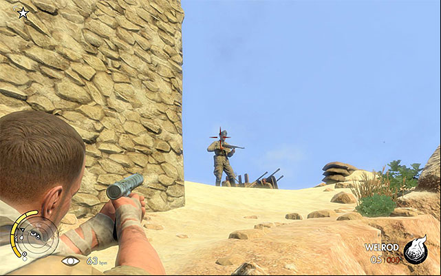 The enemy that has the part on him - Weapon Parts - Collectibles - Mission 5 - Sniper Elite III: Afrika - Game Guide and Walkthrough
