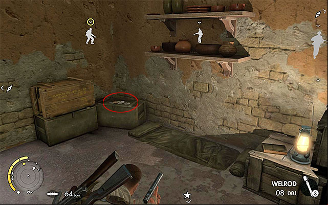 You can sneak into the cottage immediately, or clear the area beforehand - Collectible Cards - Collectibles - Mission 6 - Sniper Elite III: Afrika - Game Guide and Walkthrough