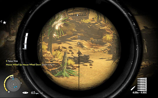 Use your sniper rifle to get rid of the observers. - Eliminating artillery observers - Mission 1 - Siege of Tobruk - Sniper Elite III: Afrika - Game Guide and Walkthrough