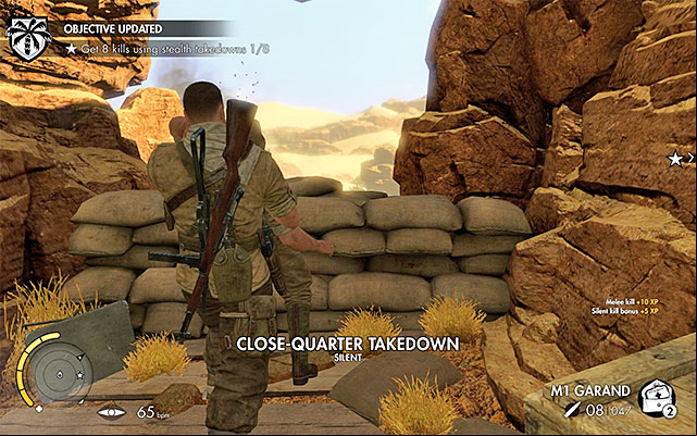 Its worth to eliminate the enemies with stealth. - Crossing the mountain - Mission 1 - Siege of Tobruk - Sniper Elite III: Afrika - Game Guide and Walkthrough