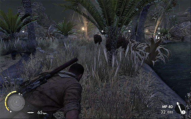 A ageway leading towards the third officer. - Eliminating the third enemy officer - Mission 2 - Gaberoun - Sniper Elite III: Afrika - Game Guide and Walkthrough