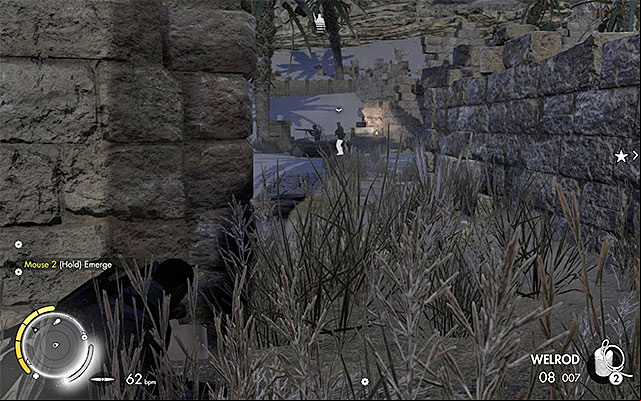 You can by the enemy machinegun emplacements. - Eliminating the fourth enemy officer - Mission 2 - Gaberoun - Sniper Elite III: Afrika - Game Guide and Walkthrough