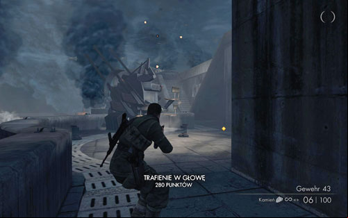 Head further and you will reach a set of stairs leading onto the roof - Mission 6 - Tiergarten Flak Tower - p. 2 - Walkthrough - Sniper Elite V2 Game Guide & Walkthrough