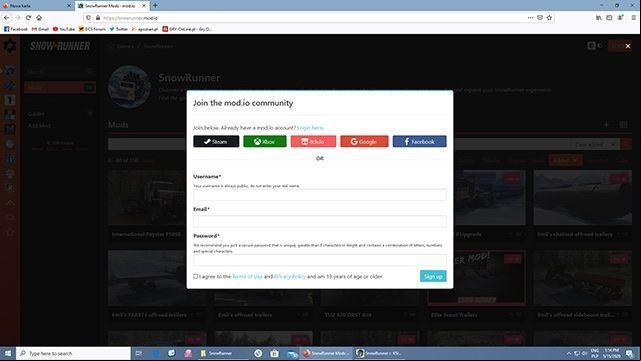 After logging in, you can choose modifications - SnowRunner: Mods - how to use it? - FAQ - SnowRunner Guide