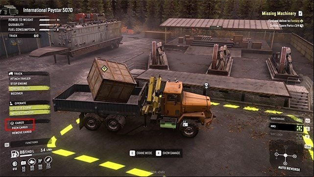 to pack the cargo after using the crane! - SnowRunner: Cargo - why cant I unload it? - FAQ - SnowRunner Guide