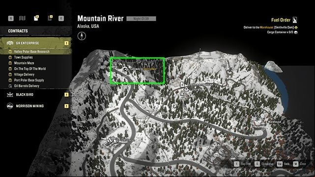In Mountain River, in the north, you will find the Pedro Bay map - SnowRunner: Alaska - how to unlock all the regions - FAQ - SnowRunner Guide