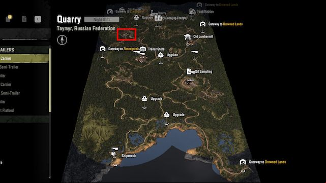 9 - SnowRunner: Quarry - map of hidden parts, vehicles - SnowRunner: Taymyr - Russian Federation - SnowRunner Guide