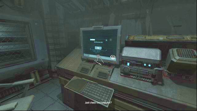 And heres the computer you must interact with. - Lambda station | Riddles and puzzles of SOMA Game - Riddles and puzzles - SOMA Guide