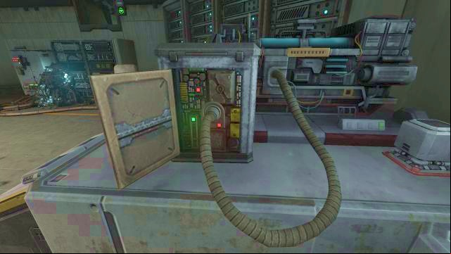 Stick the cable into the computer to restore the power. - Theta laboratory | Riddles and puzzles of SOMA Game - Riddles and puzzles - SOMA Guide