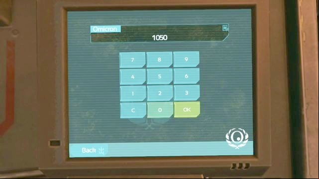 Put the 1050 code in. - Outside Omicron | Riddles and puzzles of SOMA Game - Riddles and puzzles - SOMA Guide