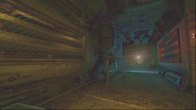 As soon as you set your first steps on the Lambda Station, the screen will go crazy, signaling a threat. - Lambda station | SOMA Game Walkthrough - Walkthrough - SOMA Guide