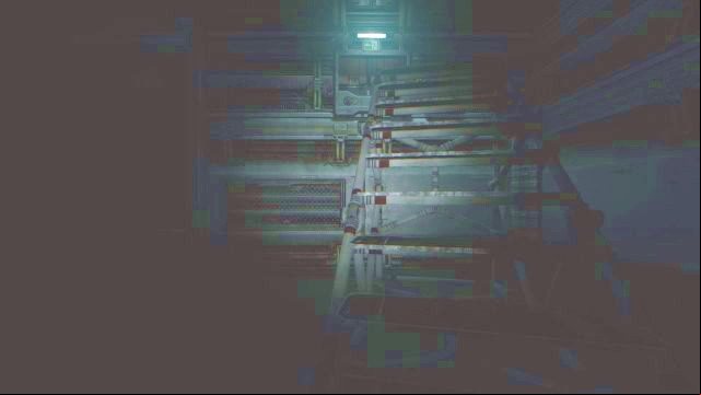 You now have to push the mobile stairs to get to the upper floor. - Theta station | SOMA Game Walkthrough - Walkthrough - SOMA Guide