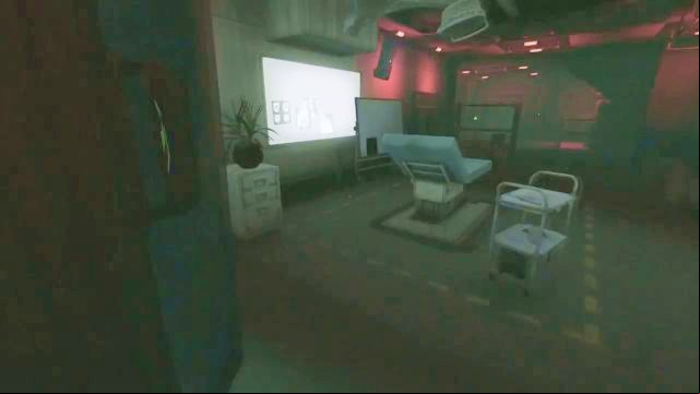 The age leading to the Dive Room is in the opposite corner of the room. - Omicron station | SOMA Game Walkthrough - Walkthrough - SOMA Guide