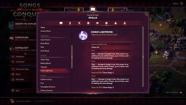 Chain Lightning - Songs of Conquest: Best spells - Basics - Songs of Conquest Guide