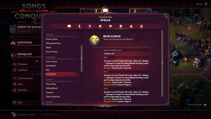 How to unlock: Swap enemy troop into Acid Cloud - Songs of Conquest: All achievements, trophy guide - Appendix - Songs of Conquest Guide