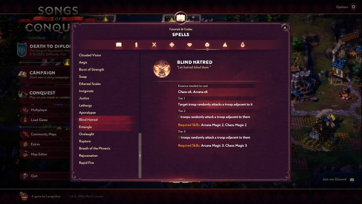How to unlock: Have enemy kill one of your own troops when you cast Blind Hatred - Songs of Conquest: All achievements, trophy guide - Appendix - Songs of Conquest Guide