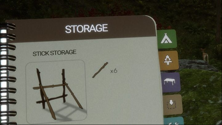 As the name suggests, you can store collected sticks there - Sons of the Forest: Storage - Resources and crafting - Sons of the Forest Guide