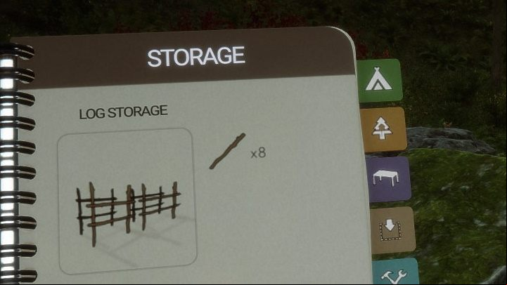 It's a good idea to build a Log Storage to gather some logs and use them later for more complex structures - Sons of the Forest: Storage - Resources and crafting - Sons of the Forest Guide