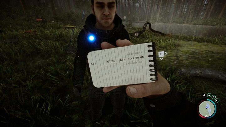 Kelvin, another survivor of the helicopter crash, will listen to your orders sent through short notes - Sons of the Forest: Tips & Tricks - Basics - Sons of the Forest Guide