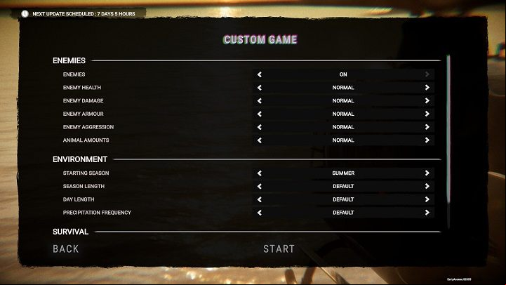 In Sons of the Forest you can customize your games thanks to a number of adjustable settings - Sons of the Forest: Tips & Tricks - Basics - Sons of the Forest Guide