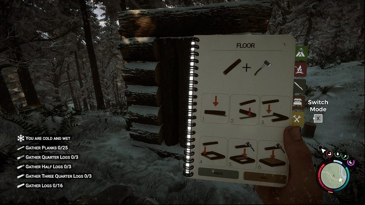 A basic floor requires - Sons of the Forest: Shelter elements - Resources and crafting - Sons of the Forest Guide