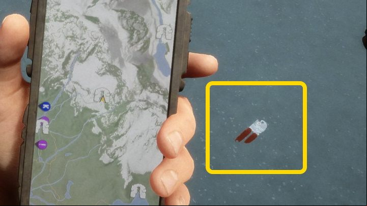 The can opener is easy to miss because it is small and partially hidden in the snow - Sons of the Forest: Where to find the can opener? - Resources and crafting - Sons of the Forest Guide