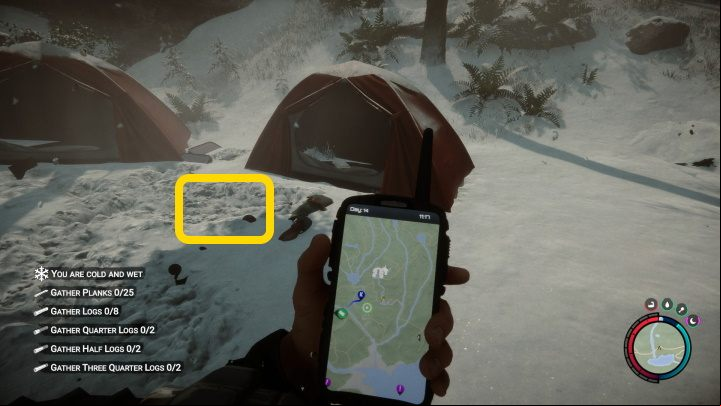 The second Can opener can be found in an abandoned camp in the eastern part of the island - Sons of the Forest: Where to find the can opener? - Resources and crafting - Sons of the Forest Guide