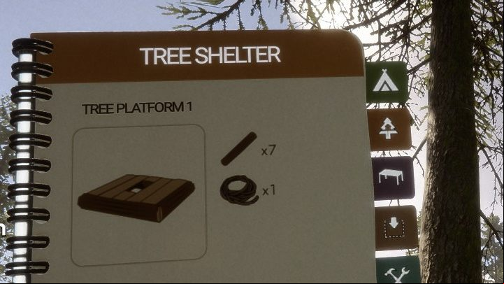 A small platform that requires few materials to build - Sons of the Forest: Tree Shelters - Resources and crafting - Sons of the Forest Guide