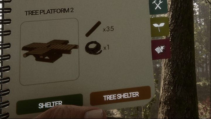 A slightly larger version of the previous platform - Sons of the Forest: Tree Shelters - Resources and crafting - Sons of the Forest Guide