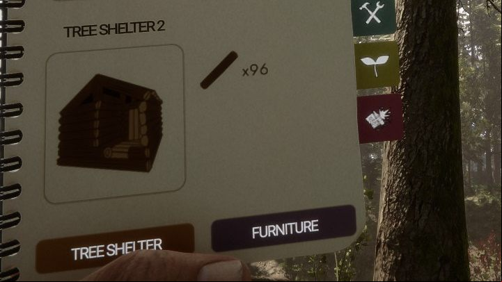 A larger and more spacious option of the previous shelter - Sons of the Forest: Tree Shelters - Resources and crafting - Sons of the Forest Guide
