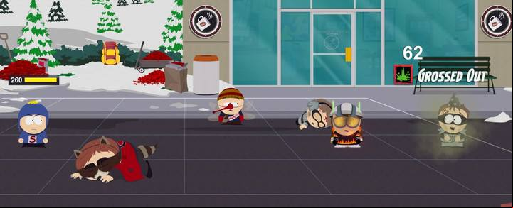 Throwing a Fart on your enemies before a fight means that they will start it with Grossed Out status. - Combat basics - Gameplay Basics - South Park: The Fractured But Whole Game Guide