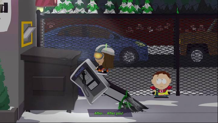 The entrance is behind the building. - The Bowels of the Beast | Main Missions Walkthrough - Main Missions Walkthrough - South Park: The Fractured But Whole Game Guide