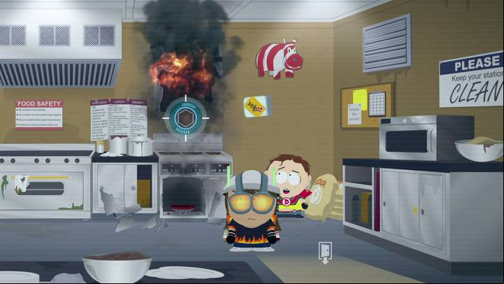 The second ingredient is Boogers n Cum - you can find it in the kitchen (the door near the bar) - The Bowels of the Beast | Main Missions Walkthrough - Main Missions Walkthrough - South Park: The Fractured But Whole Game Guide