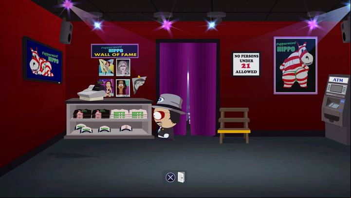 Another place for the picture near the entrance to the Strip Club. - A Randy Mystery and The Headshot Job | Side quests - Side quests - South Park: The Fractured But Whole Game Guide
