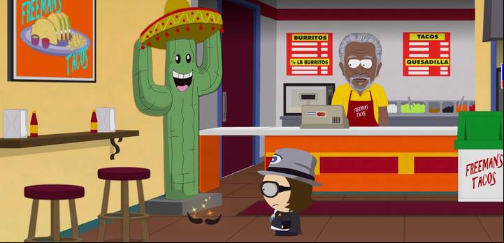 Knock down the cactus mustache and take them. - Hair and makeup - Titles and secrets - South Park: The Fractured But Whole Game Guide