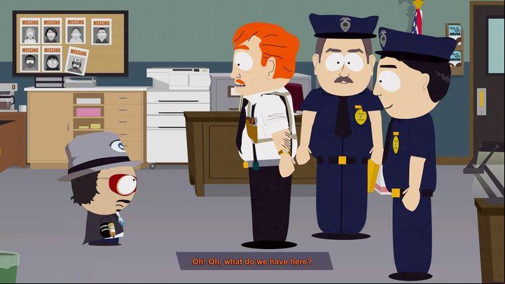 Talk to sergeant Yates at the Police Station to initiate this mission. - Operation Just Cause, Blind Justice | Main Missions Walkthrough - Main Missions Walkthrough - South Park: The Fractured But Whole Game Guide