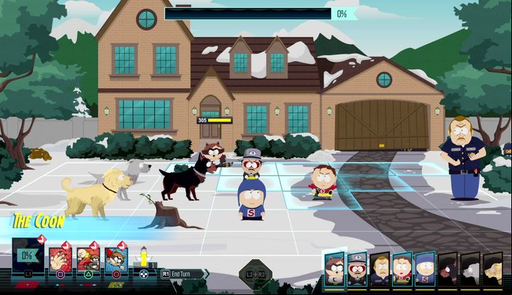 You can block the dogs as it is visible in the picture above. - Operation Just Cause, Blind Justice | Main Missions Walkthrough - Main Missions Walkthrough - South Park: The Fractured But Whole Game Guide