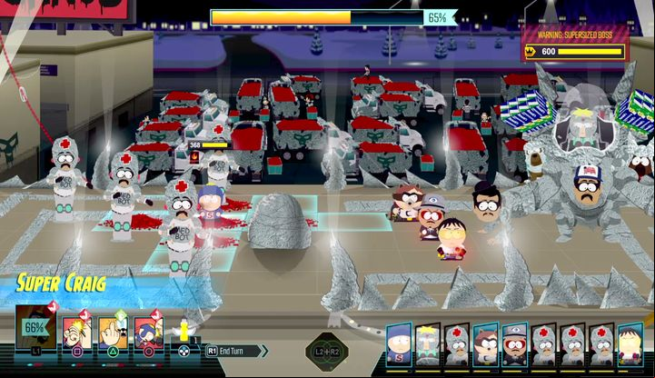 In the second phase eliminate the medics first. Then, attack the boss. - We Need a Tool, The Hundred Hands of Chaos | Main Missions Walkthrough - Main Missions Walkthrough - South Park: The Fractured But Whole Game Guide