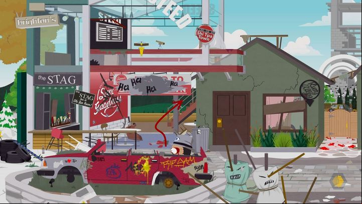 In order to start this mission, you need to go upstairs to the first floor - The Invitation, Chaos Gambit, The Samaritan Agenda | Main Missions Walkthrough - Main Missions Walkthrough - South Park: The Fractured But Whole Game Guide