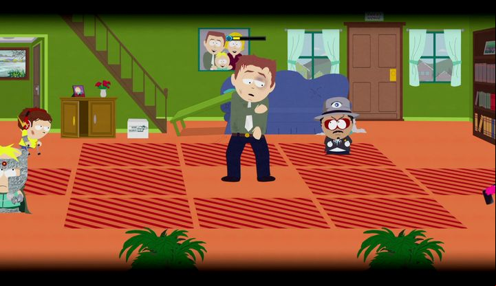 They key to winning this fight lies in effective avoiding being grounded. - The Invitation, Chaos Gambit, The Samaritan Agenda | Main Missions Walkthrough - Main Missions Walkthrough - South Park: The Fractured But Whole Game Guide