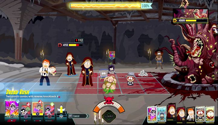 This boss fight is extremely difficult - Origins 4: The Omega Prologue, The Thin White Line | Main Missions Walkthrough - Main Missions Walkthrough - South Park: The Fractured But Whole Game Guide