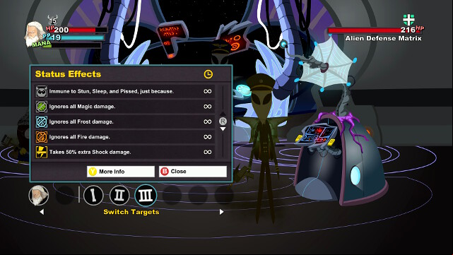 Checking the effects is often a key to success - Effects, resistance and vulnerability - Combat - South Park: The Stick of Truth - Game Guide and Walkthrough
