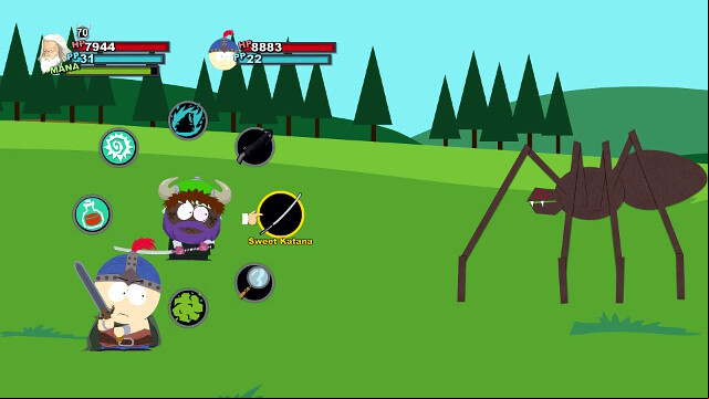 The fight with the spider - Big Game Huntin with Jimbo - Side quests - South Park: The Stick of Truth - Game Guide and Walkthrough