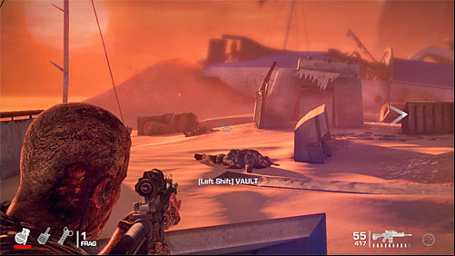 During the battle here you have to watch out, because enemies will probably try to attack you from a left flank - Chapter XIII - Adams - p. 1 - Game Walkthrough - Spec Ops: The Line - Game Guide and Walkthrough