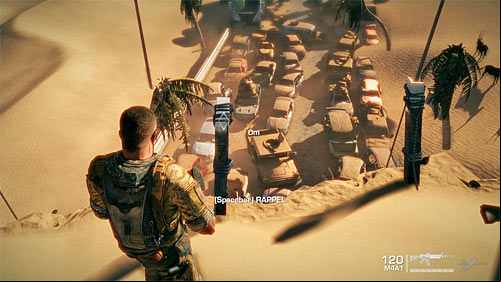 P After reaching the lookout point, turn right, jumping over an obstacle (left SHIFT) - Chapter I - The Evacuation - p. 1 - Game Walkthrough - Spec Ops: The Line - Game Guide and Walkthrough